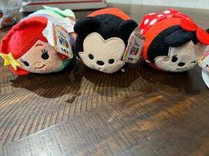 Disney Tsum Tsum Mini Plush Lot Ariel Mickey and Minnie Mouse New with Tags